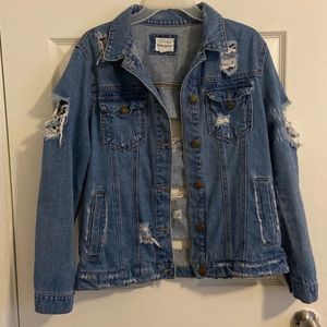Distressed Jean Jacket